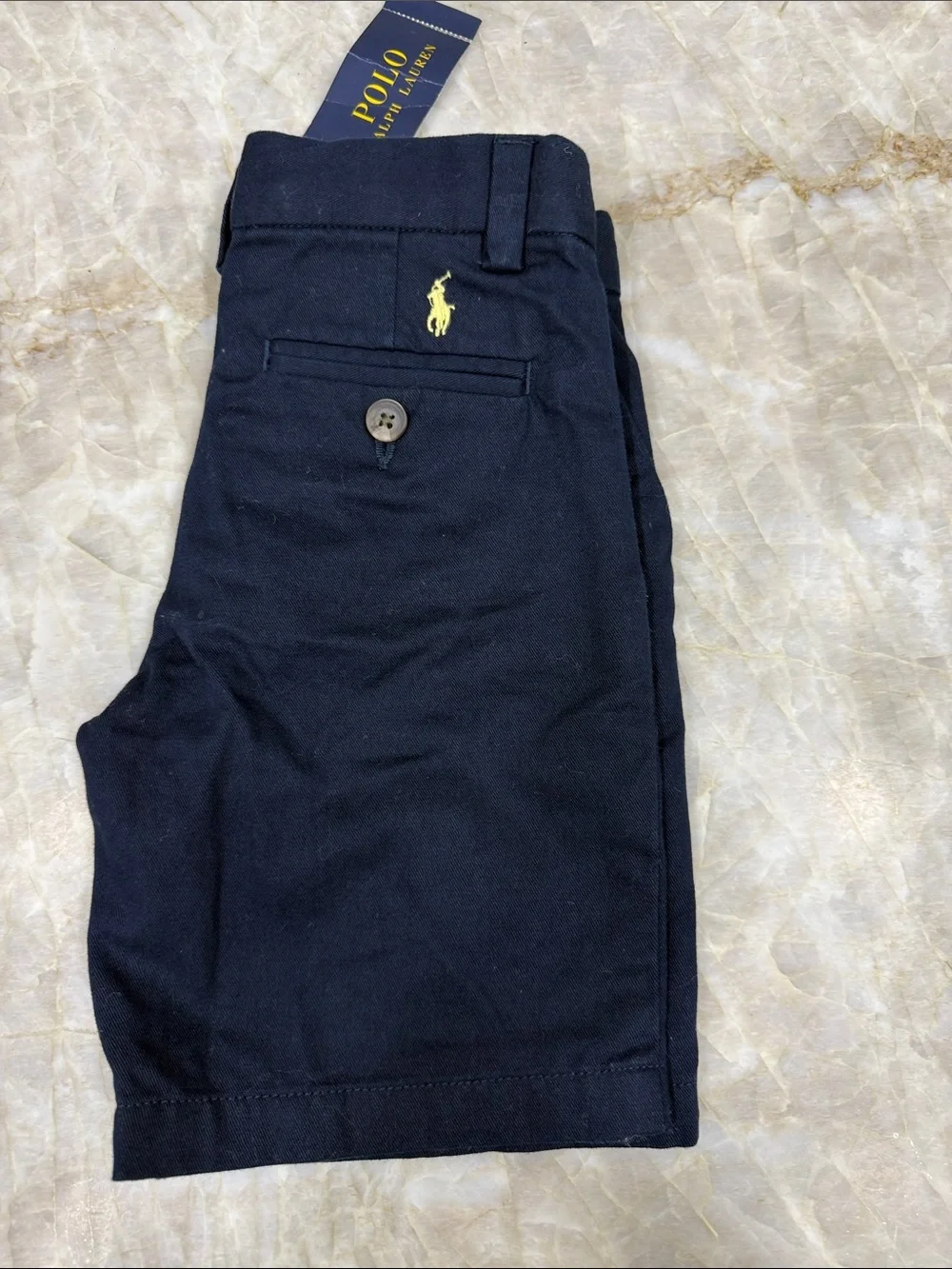 Ralph Lauren Navy Flat Front Men's Shorts